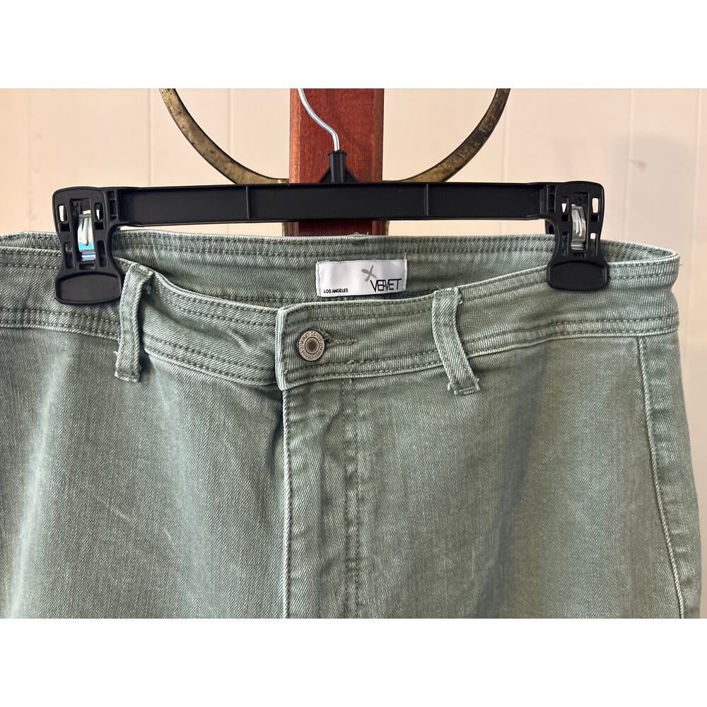 Vervet by Flying Monkey Green Cargo Jeans Sz 31 - Picture 5 of 9